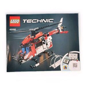 Lego Technic 42092 Instruction Booklet Rescue Helicopter  Manual Only No Bricks